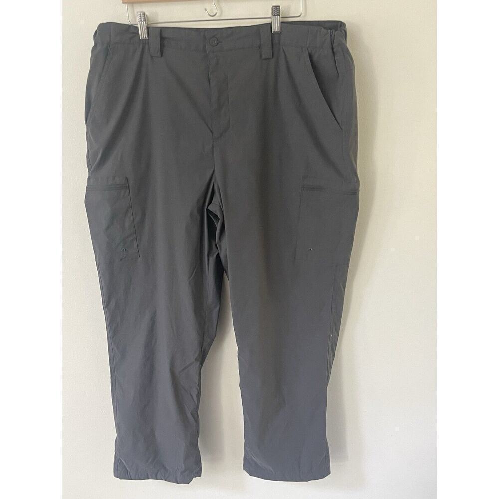 Mountain Warehouse Pants Mens Gray 40x30 Hiking Fleece Lined Cargo Pocket